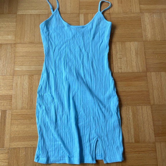 Split Hem Rib-Knit Bodycon Dress - Picture 7 of 7